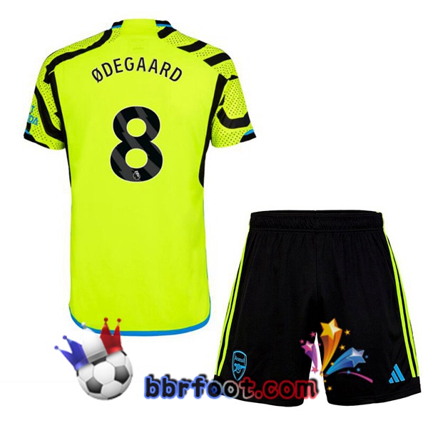 Maillot Foot Arsenal (ØDEGAARD 8) Enfant Exterieur Vert 2023/2024