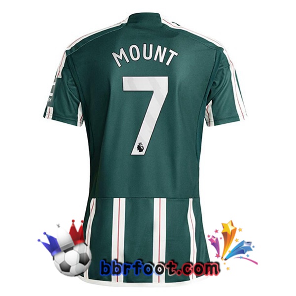 Maillot Foot Manchester United (Mount 7) Exterieur Vert 2023/2024