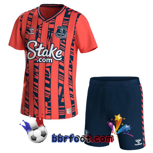 Maillot Foot Everton Enfant Exterieur Rouge 2023/2024
