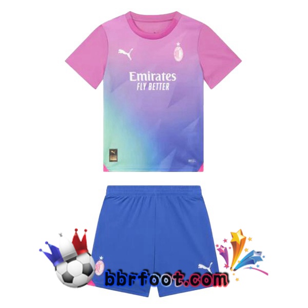 Maillot Foot AC Milan Enfant Third Rose 2023/2024