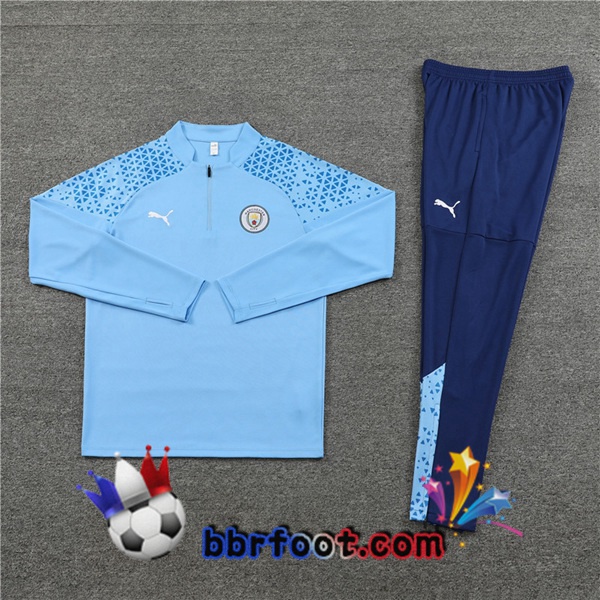 Survetement Foot Manchester City Bleu 2023/2024