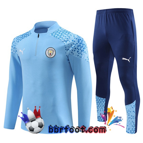 Survetement Foot Manchester City Bleu 2023/2024