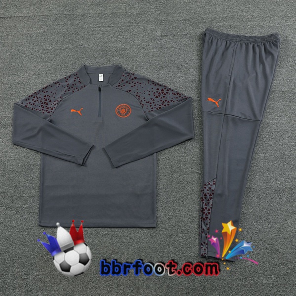 Survetement Foot Manchester City Gris 2023/2024