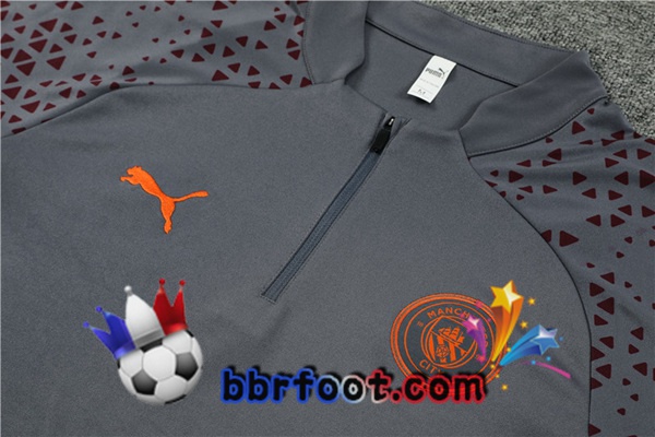 Survetement Foot Manchester City Gris 2023/2024