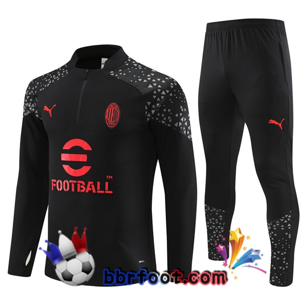 Survetement Foot AC Milan Noir 2023/2024