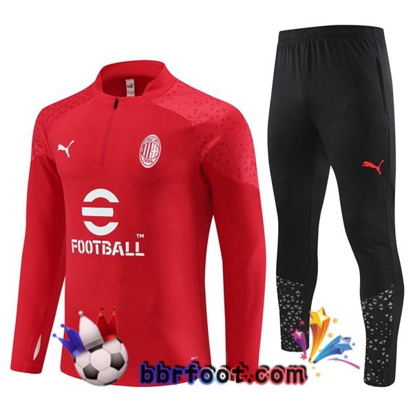 Survetement Foot AC Milan Rouge 2023/2024