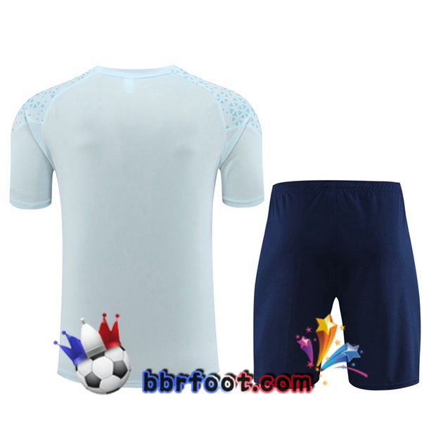 Ensemble Training T-Shirts Marseille OM + Shorts Bleu 2023/2024