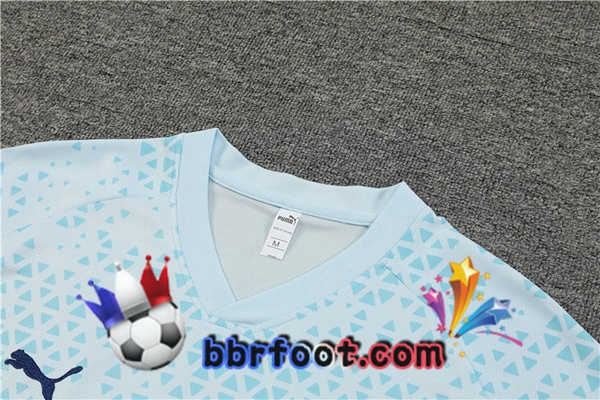 Ensemble Training T-Shirts Marseille OM + Shorts Bleu 2023/2024