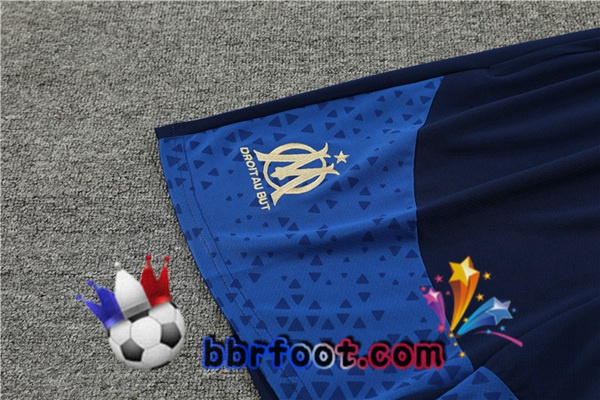 Ensemble Training T-Shirts Marseille OM + Shorts Bleu 2023/2024