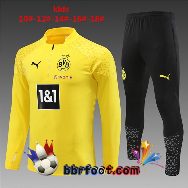 Survetement Foot Dortmund BVB Enfant Jaune 2023/2024