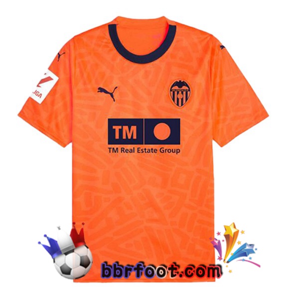 Maillot Foot Valencia CF Third Orange 2023/2024 Maillot Foot Valencia CF Third Orange 2023/2024