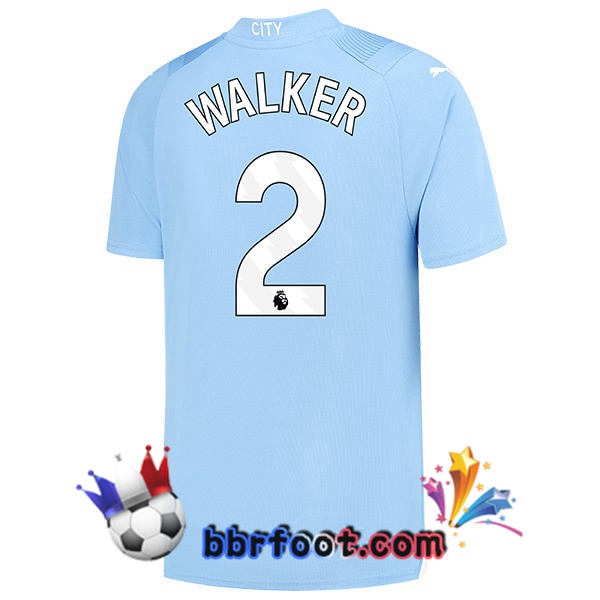 Maillot Foot Manchester City (Kyle Walker 2) Domicile Bleu 2023/2024