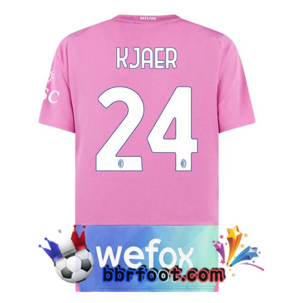 Maillot Foot AC Milan (Kjaer 24) Third Rose 2023/2024