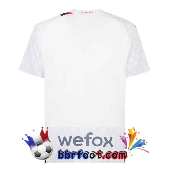 Maillot Foot AC Milan Exterieur Blanc 2023/2024