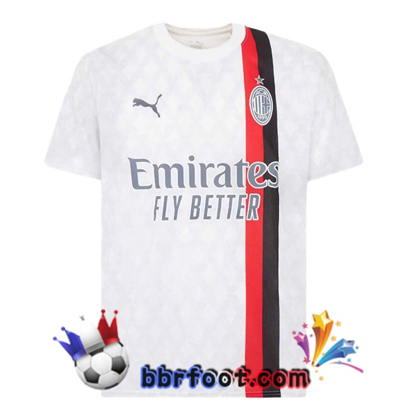 Maillot Foot AC Milan Exterieur Blanc 2023/2024
