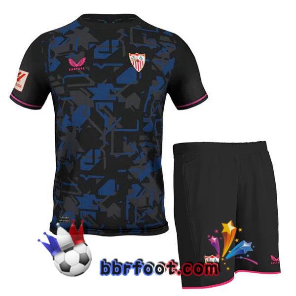 Maillot Foot Sevilla FC Enfant Third Bleu 2023/2024