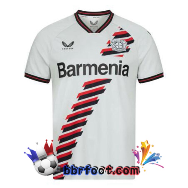 Maillot Foot Bayer 04 Leverkusen Exterieur Blanc 2023/2024