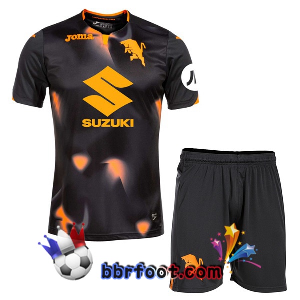 Maillot Foot Torino FC Enfant Third Noir 2023/2024 Maillot Foot Torino FC Enfant Third Noir 2023/2024