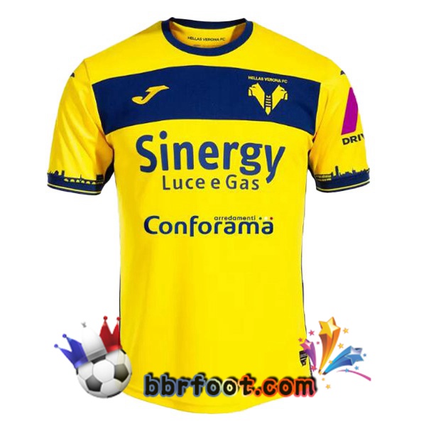 Maillot Foot Hellas Verone Exterieur Jaune 2023/2024