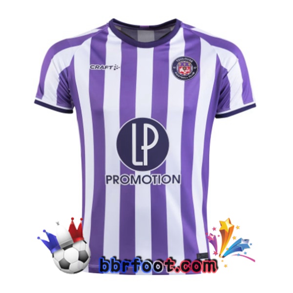 Maillot Foot Toulouse Domicile Pourpre Blanc 2023/2024