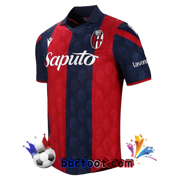 Maillot Foot Bologne Domicile Bleu Rouge 2023/2024