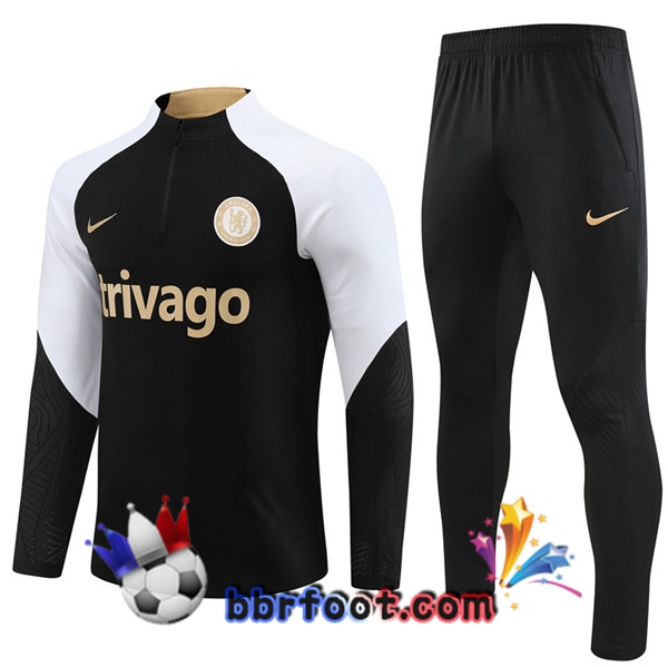 Survetement Foot FC Chelsea Noir 2023/2024