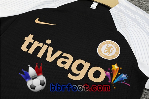 Ensemble Training T-Shirts FC Chelsea + Shorts Noir 2023/2024