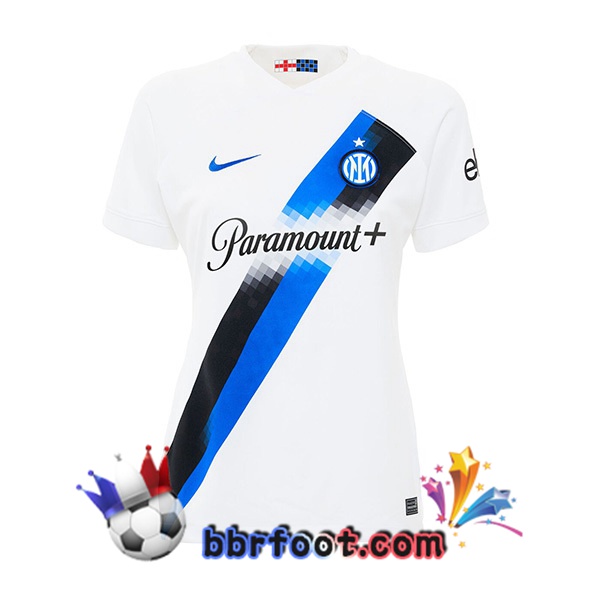 Maillot Foot Inter Milan Femme Exterieur Blanc 2023/2024