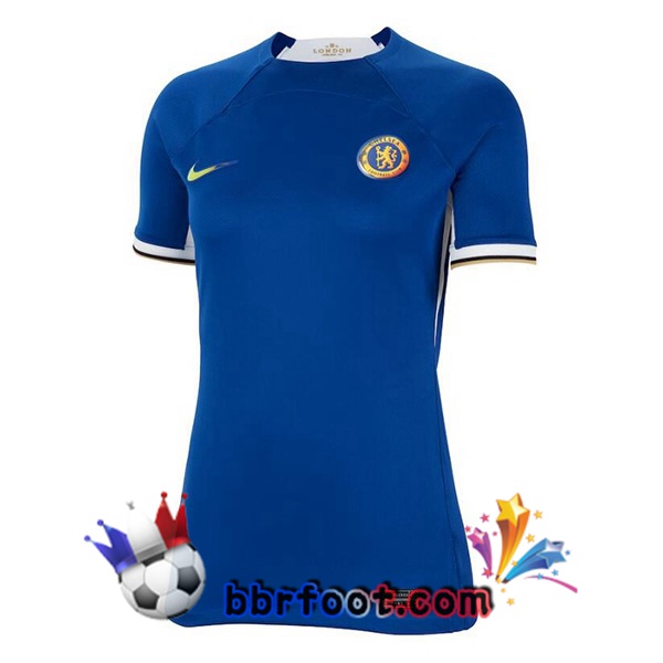 Maillot Foot FC Chelsea Femme Domicile Bleu 2023/2024