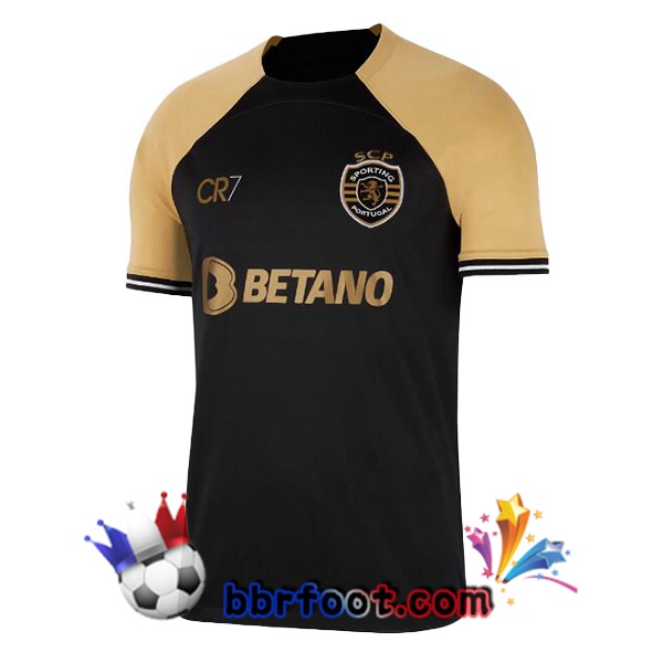 Maillot Foot Sporting CP Third Noir 2023/2024