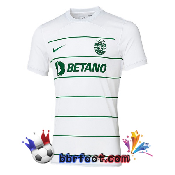 Maillot Foot Sporting CP Exterieur Blanc 2023/2024