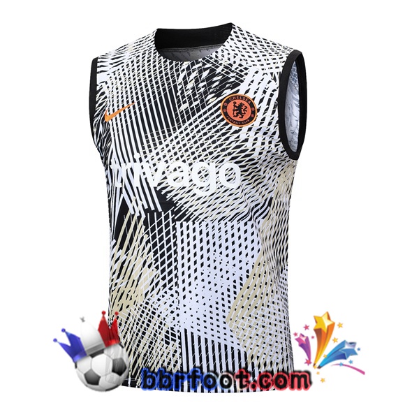 Gilet Foot FC Chelsea Noir Blanc 2023/2024