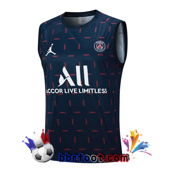 Gilet Foot Paris PSG Bleu Royal 2023/2024