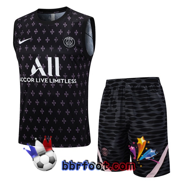 Gilet Foot Paris PSG + Shorts Noir 2023/2024
