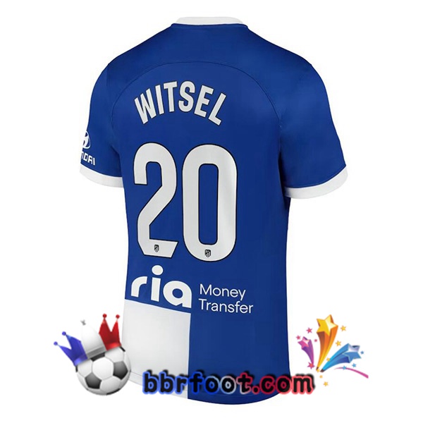 Maillot Foot Atletico Madrid (Witsel 20) Exterieur Bleu 2023/2024