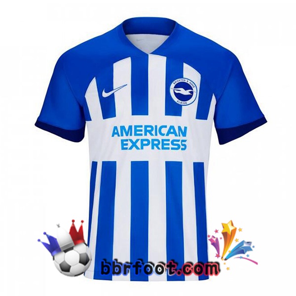 Maillot Foot FC Brighton Domicile Bleu Blanc 2023/2024