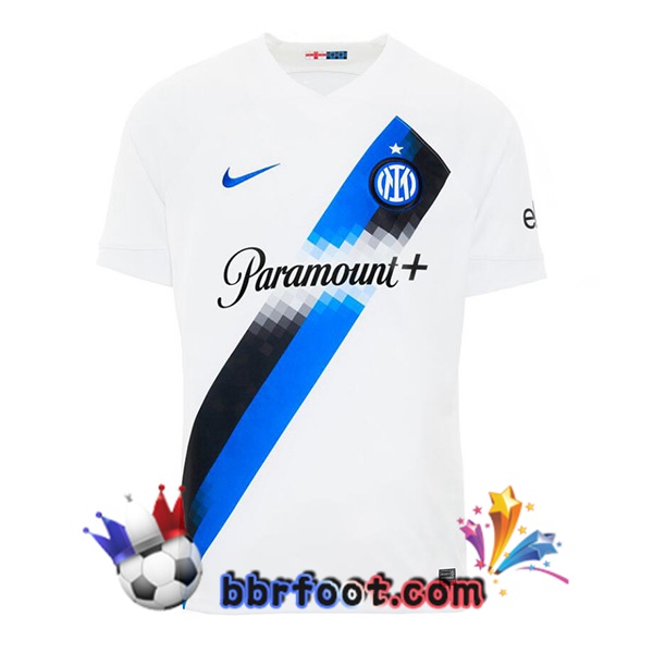 Maillot Foot Inter Milan Exterieur Blanc 2023/2024 Maillot Foot Inter Milan Exterieur Blanc 2023/2024