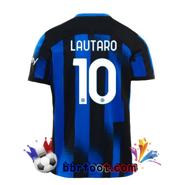 Maillot Foot Inter Milan (LAUTARO 10) Domicile Bleu 2023/2024