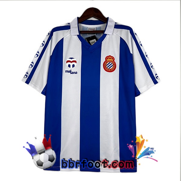 Maillot de Foot RCD Espanyol Retro Domicile Bleu 1984-1989