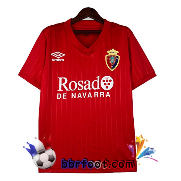 Maillot de Foot CA Osasuna Retro Domicile Rouge 1987-1988
