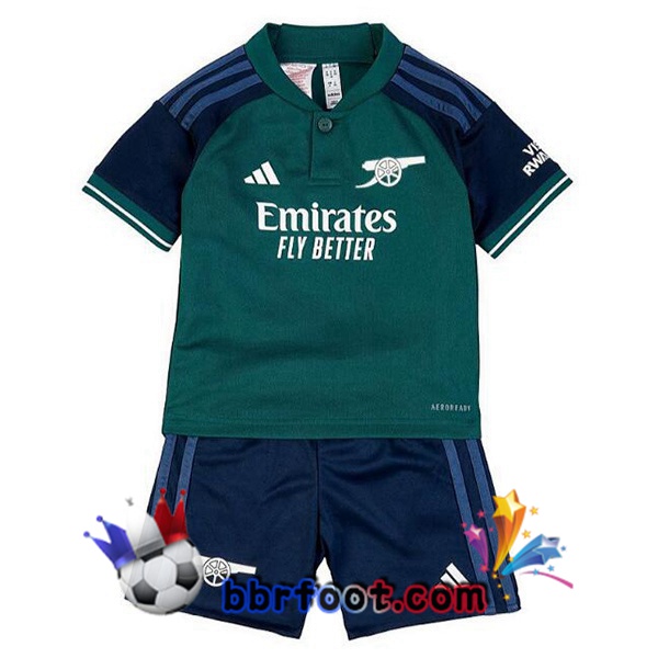 Maillot Foot Arsenal Enfant Third Vert 2023/2024