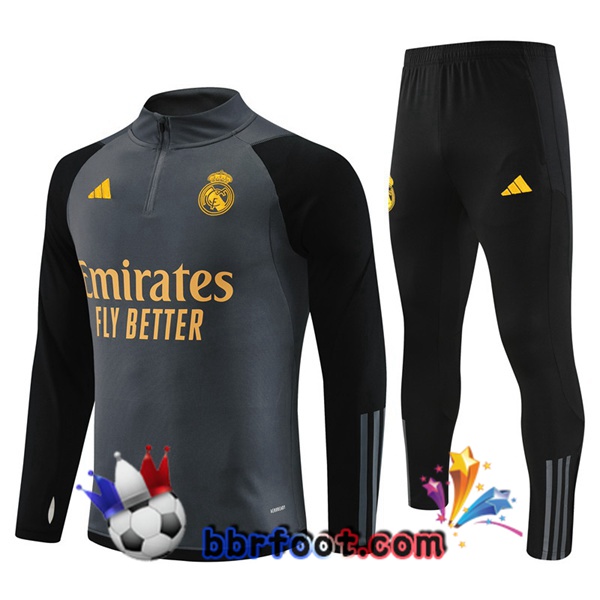 Survetement Foot Real Madrid Gris 2023/2024