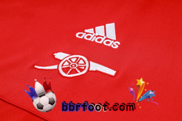 Survetement Foot Arsenal Rouge Blanc 2023/2024