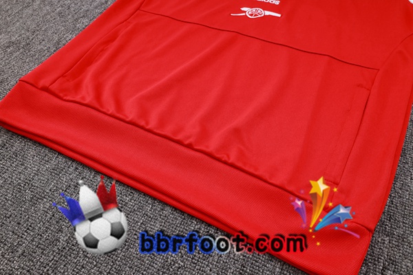 Survetement Foot Arsenal Rouge Blanc 2023/2024