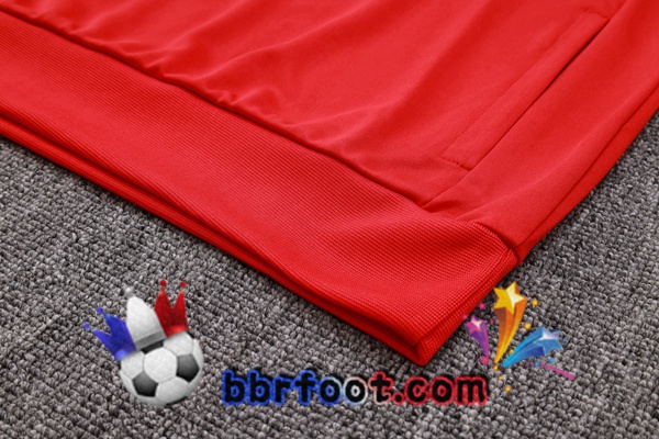 Survetement Foot Arsenal Rouge Blanc 2023/2024