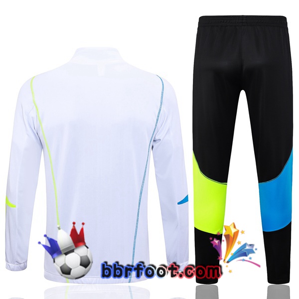 Veste Survetement Foot Arsenal Blanc 2023/2024