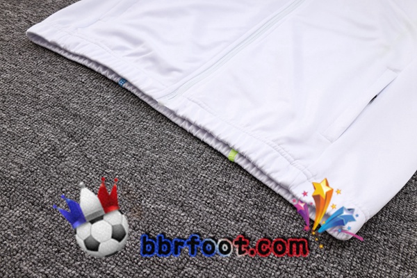 Veste Survetement Foot Arsenal Blanc 2023/2024