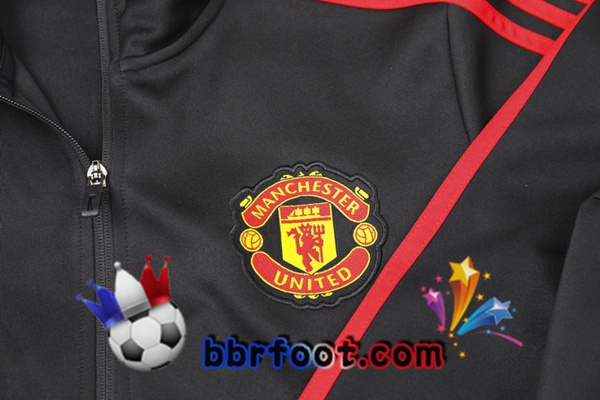 Veste Survetement Foot Manchester United Noir 2023/2024