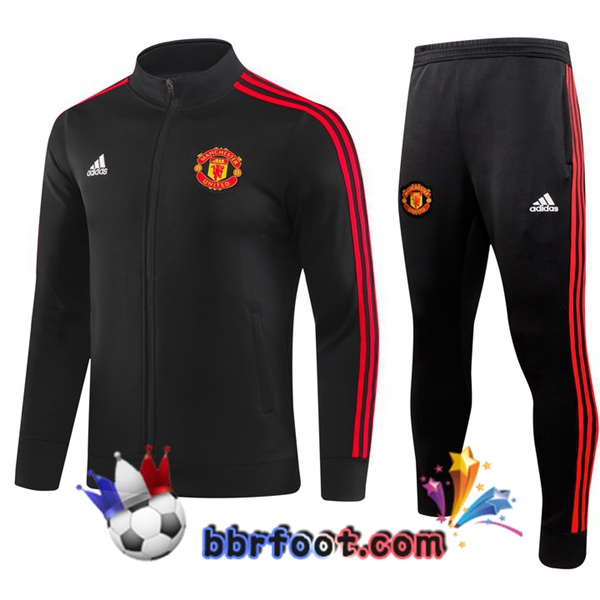 Veste Survetement Foot Manchester United Noir 2023/2024