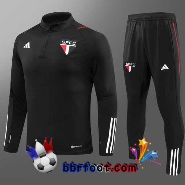 Survetement Foot Sao Paulo FC Enfant Noir 2023/2024